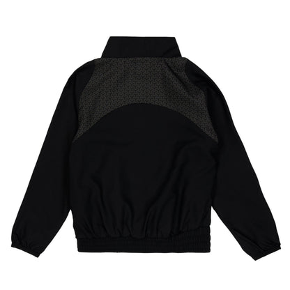 Black - Back - Warrior Childrens-Kids Performance Training Jacket