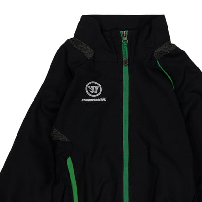 Black - Side - Warrior Childrens-Kids Performance Training Jacket