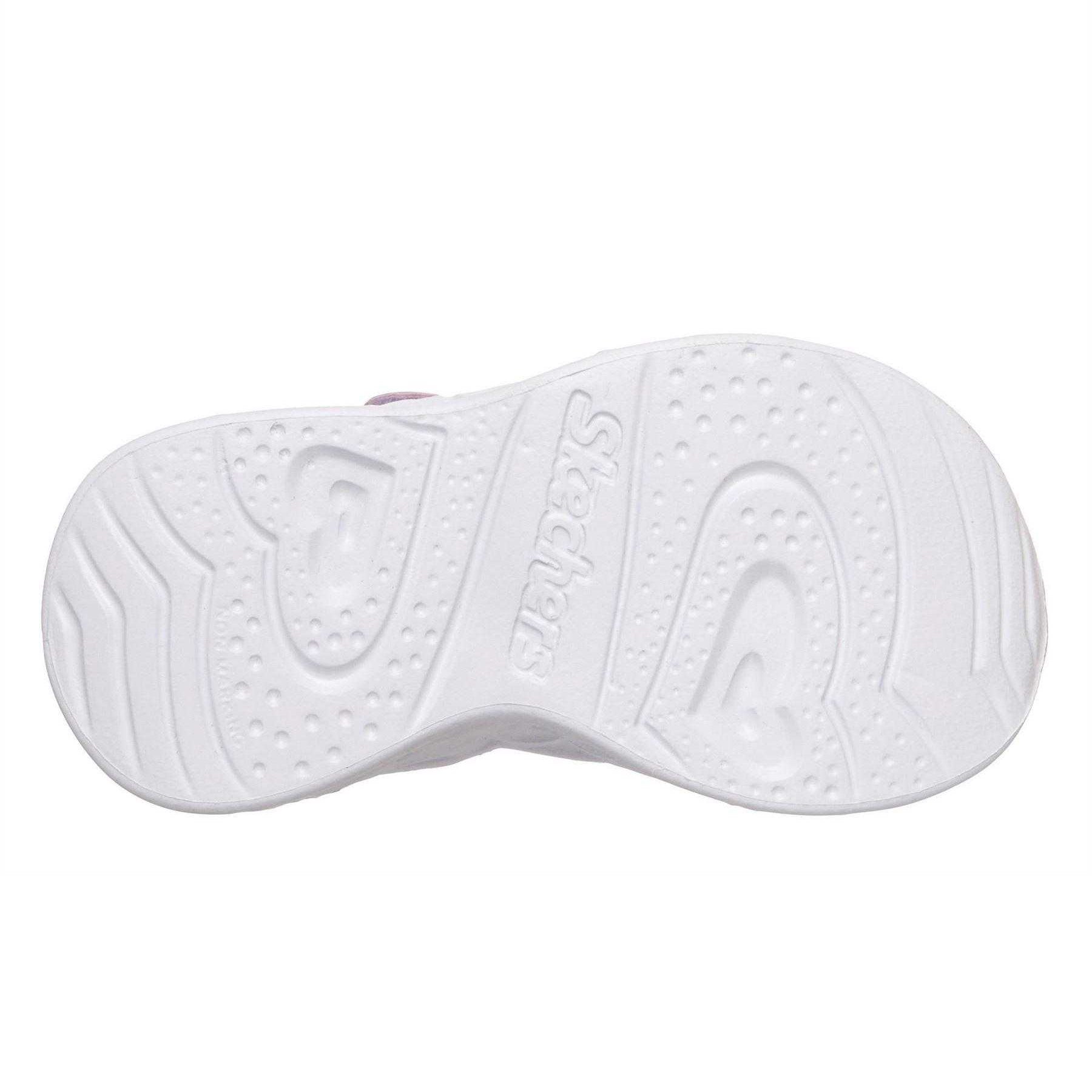 Lavender-Pink - Side - Skechers Girls Heart Lights Sandals