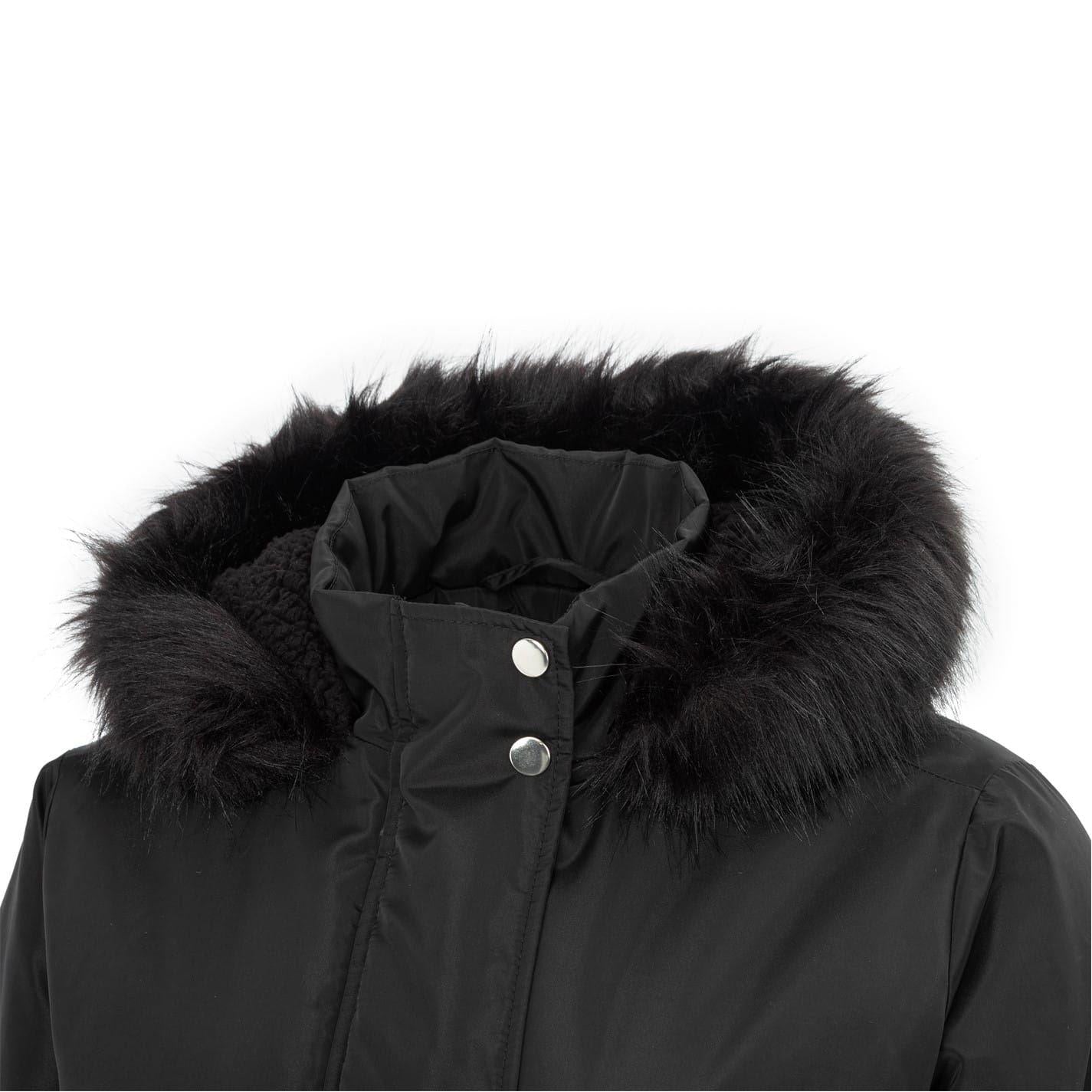 Black - Lifestyle - Miso Womens-Ladies Hooded Full Zip Parka