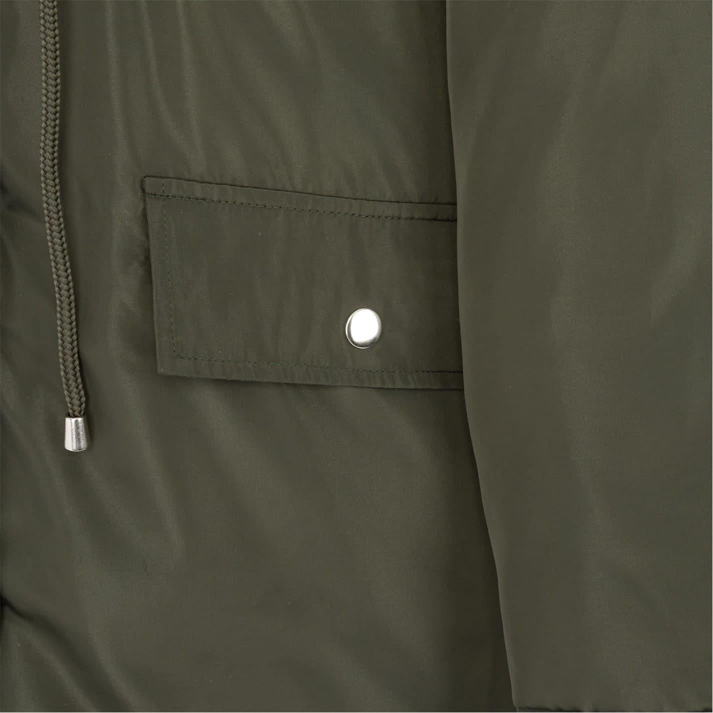 Khaki Green - Pack Shot - Miso Womens-Ladies Hooded Full Zip Parka