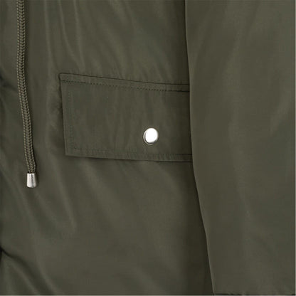 Khaki Green - Pack Shot - Miso Womens-Ladies Hooded Full Zip Parka