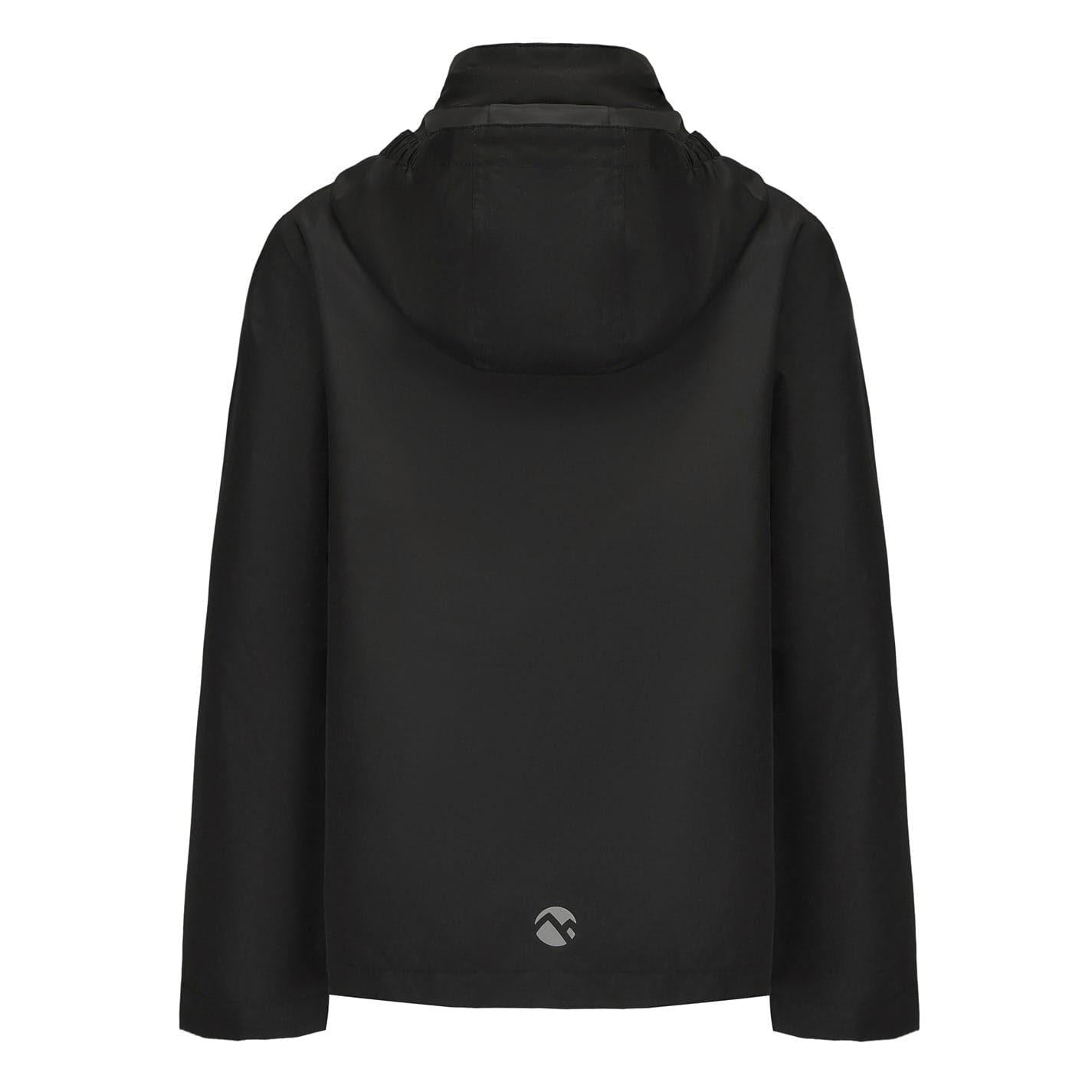 Black - Back - Gelert Childrens-Kids Horizon Waterproof Jacket