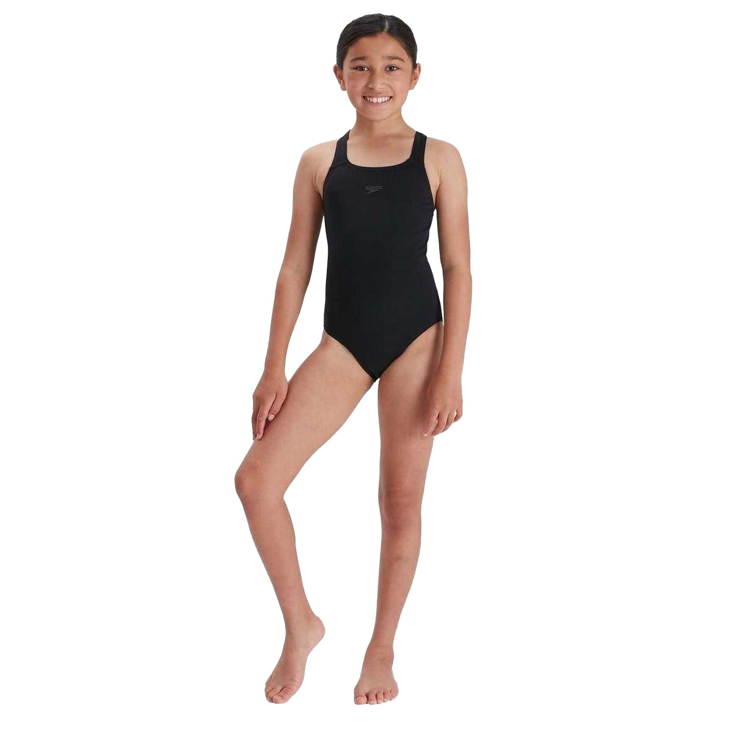 Black - Lifestyle - Speedo Girls Endurance+ Medalist One Piece Swimsuit