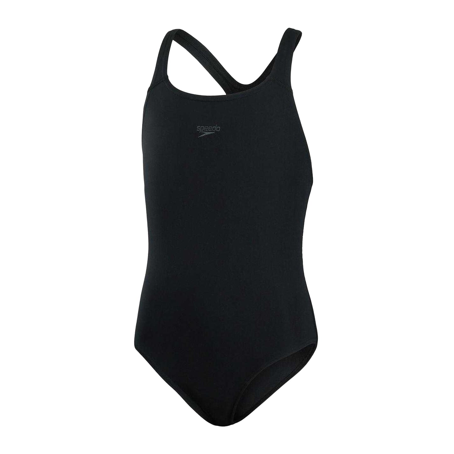 Black - Front - Speedo Girls Endurance+ Medalist One Piece Swimsuit