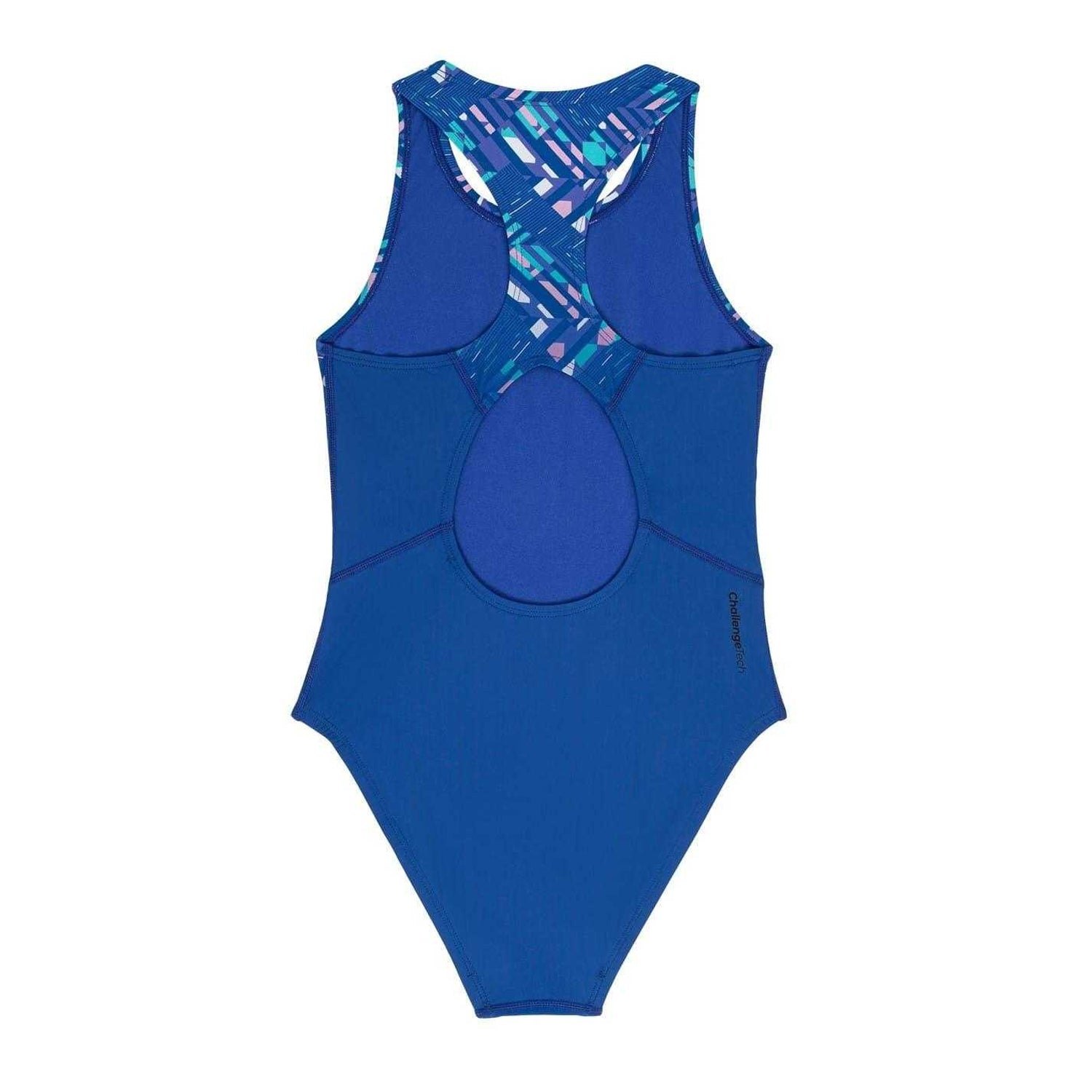 Purple-Pink - Back - Slazenger Girls One Piece Swimsuit