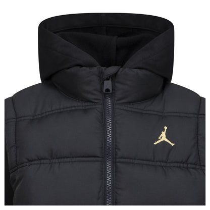 Black-Gold - Lifestyle - Nike Childrens-Kids Air Jordan Puffer Jacket