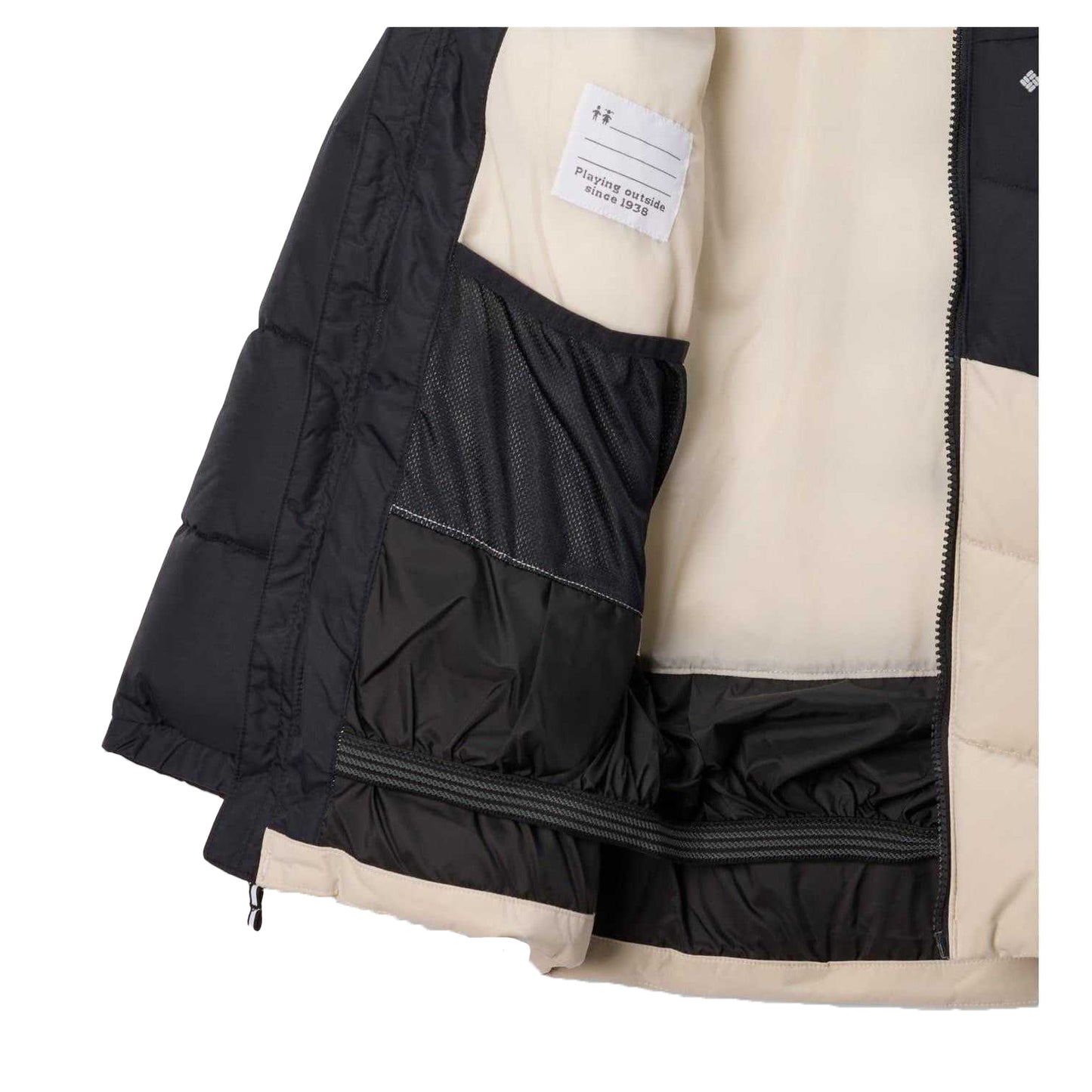 Black - Side - Columbia Childrens-Kids Arctic Colour Block Puffer Jacket