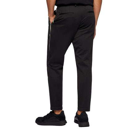 Black - Back - Hugo Boss Mens Keen Double Pleat Trousers