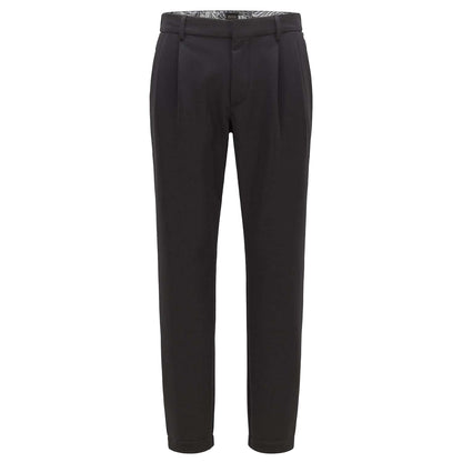 Black - Front - Hugo Boss Mens Keen Double Pleat Trousers