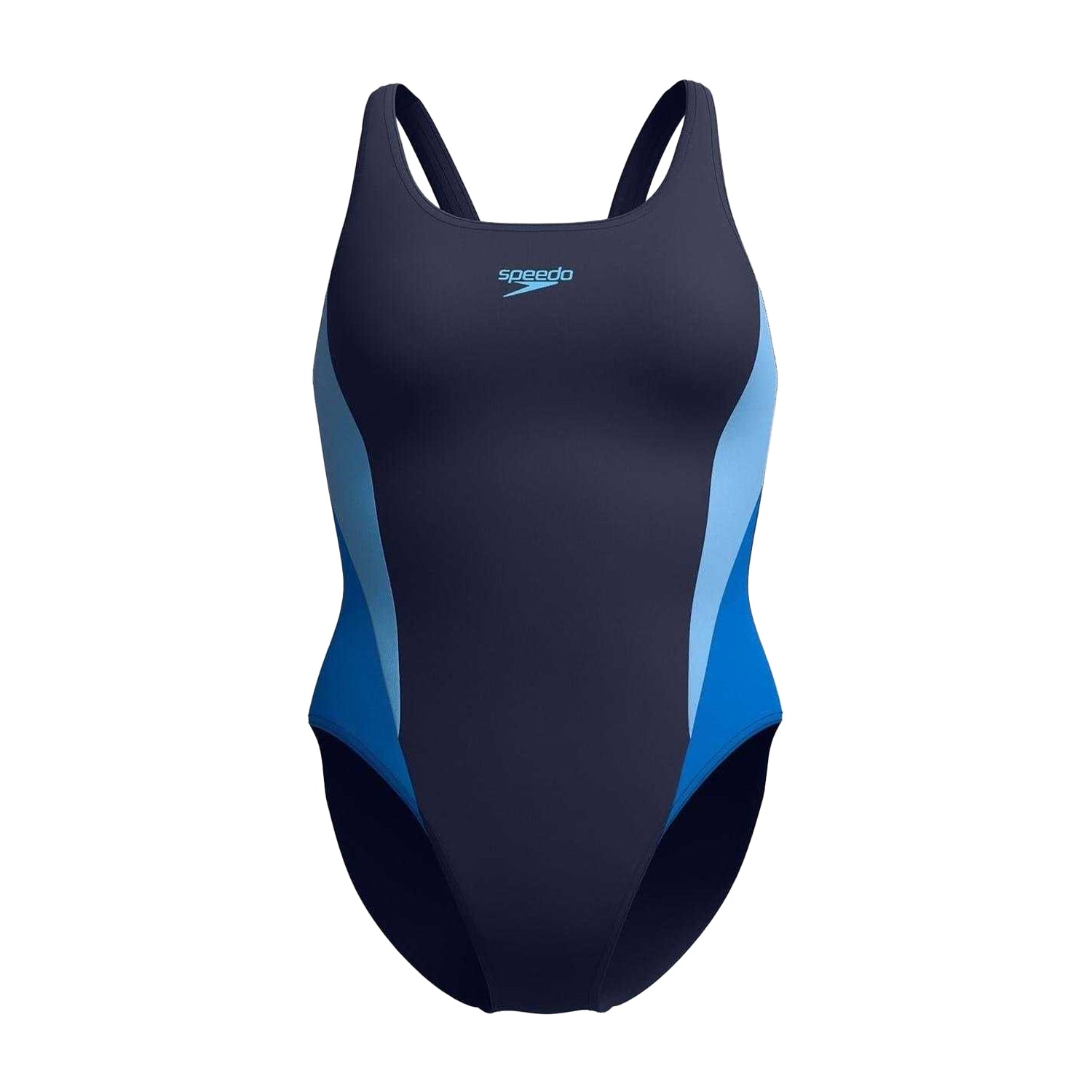 Lagoon Blue - Front - Speedo Womens-Ladies Colour Block One Piece Swimsuit