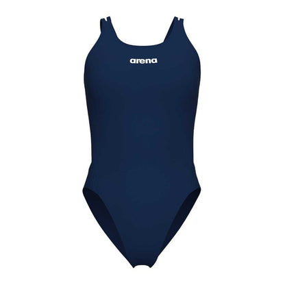 Navy-White - Front - Arena Womens-Ladies Tech One Piece Swimsuit