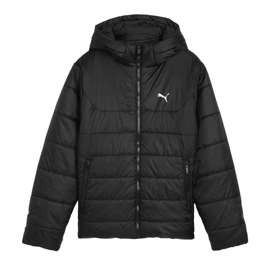 Black - Front - Puma Childrens-Kids Essentials Regular Puffer Jacket