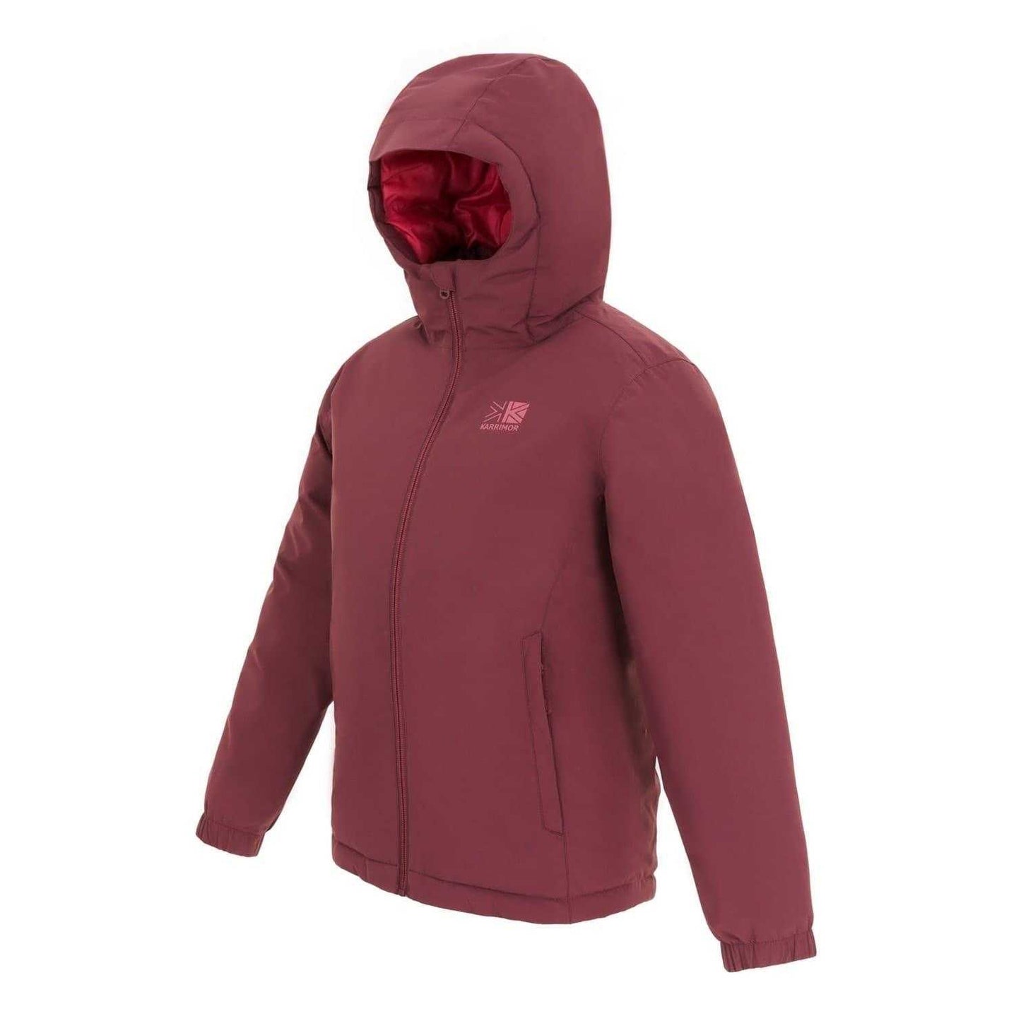 Dusty Pink - Side - Karrimor Childrens-Kids Sierra Waterproof Insulated Jacket