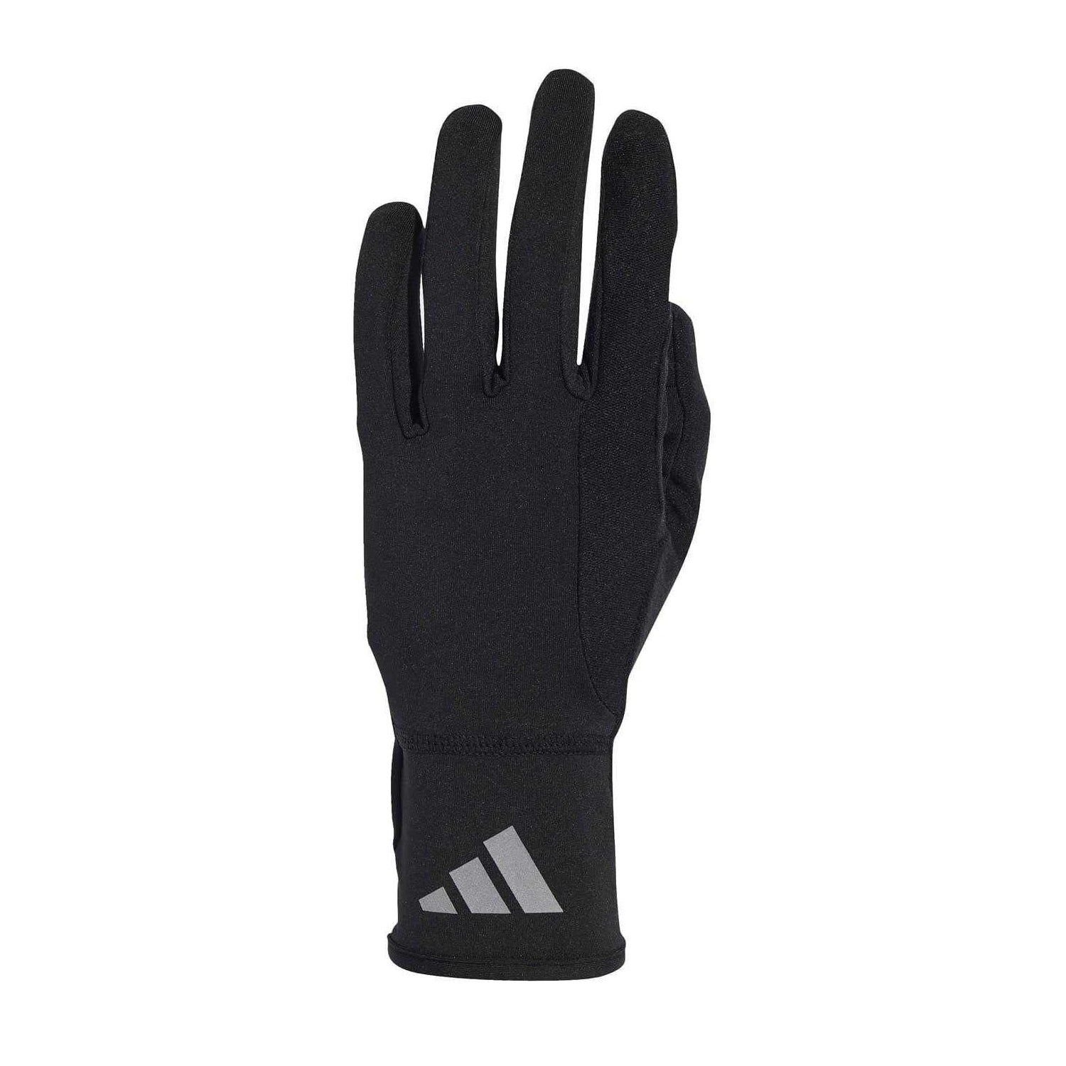 Black - Front - Adidas Unisex Adult Climacool Running Gloves