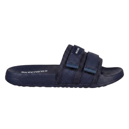 Navy - Back - Skechers Mens Sidelines 2 Slides