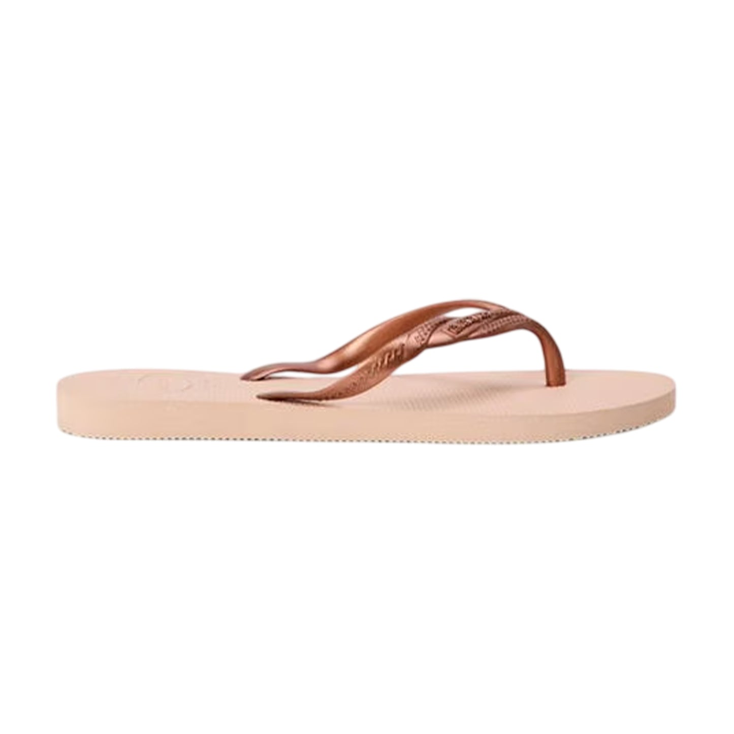 Multicoloured - Front - Havaianas Womens-Ladies Metallic Flat Flip Flops