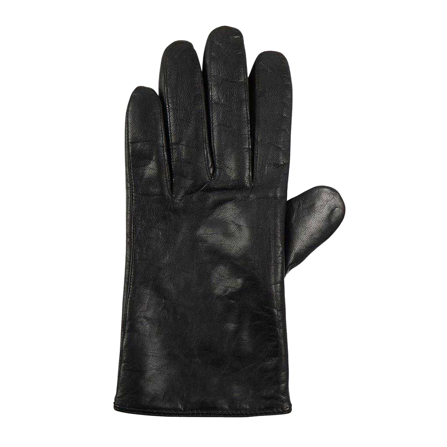 Black - Back - Boss Mens Gioli Leather Gloves