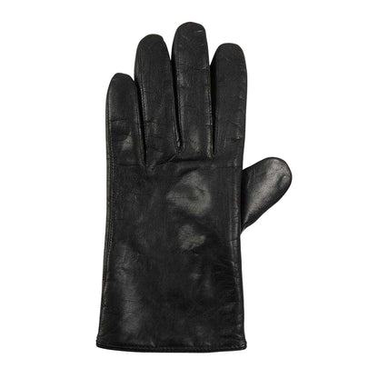 Black - Back - Boss Mens Gioli Leather Gloves