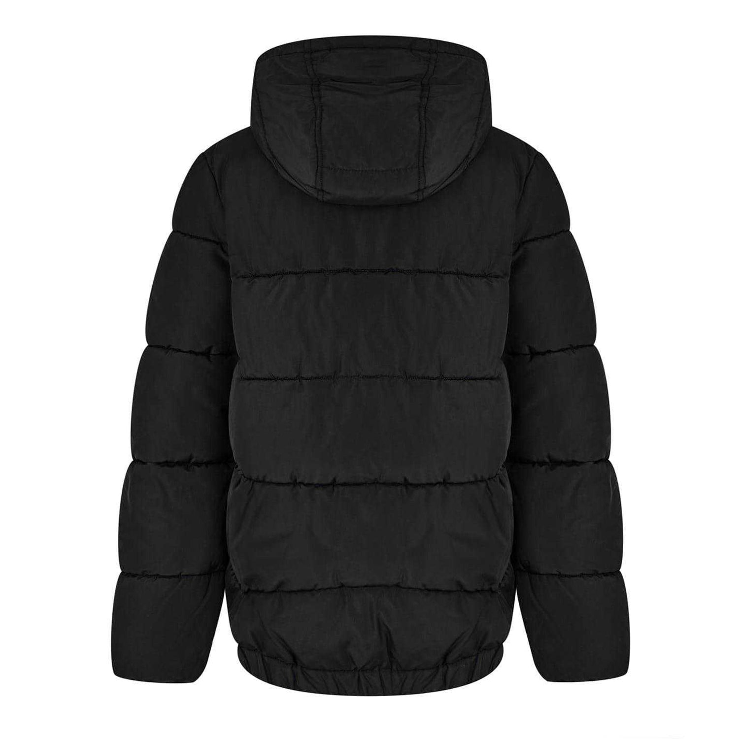 Black - Back - Lyle & Scott Childrens-Kids Quilted Puffer Jacket