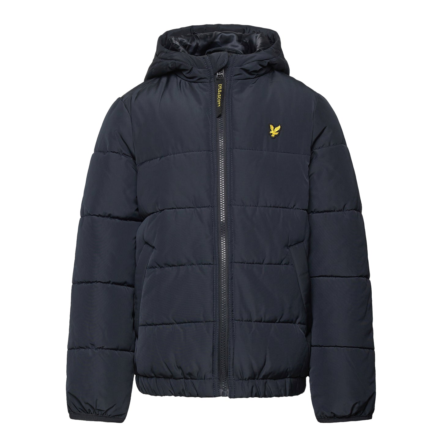 Navy - Front - Lyle & Scott Childrens-Kids Quilted Puffer Jacket