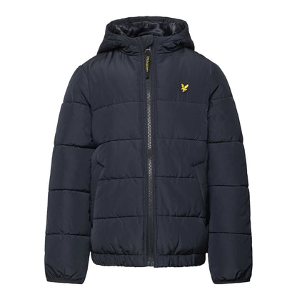 Navy - Front - Lyle & Scott Childrens-Kids Quilted Puffer Jacket