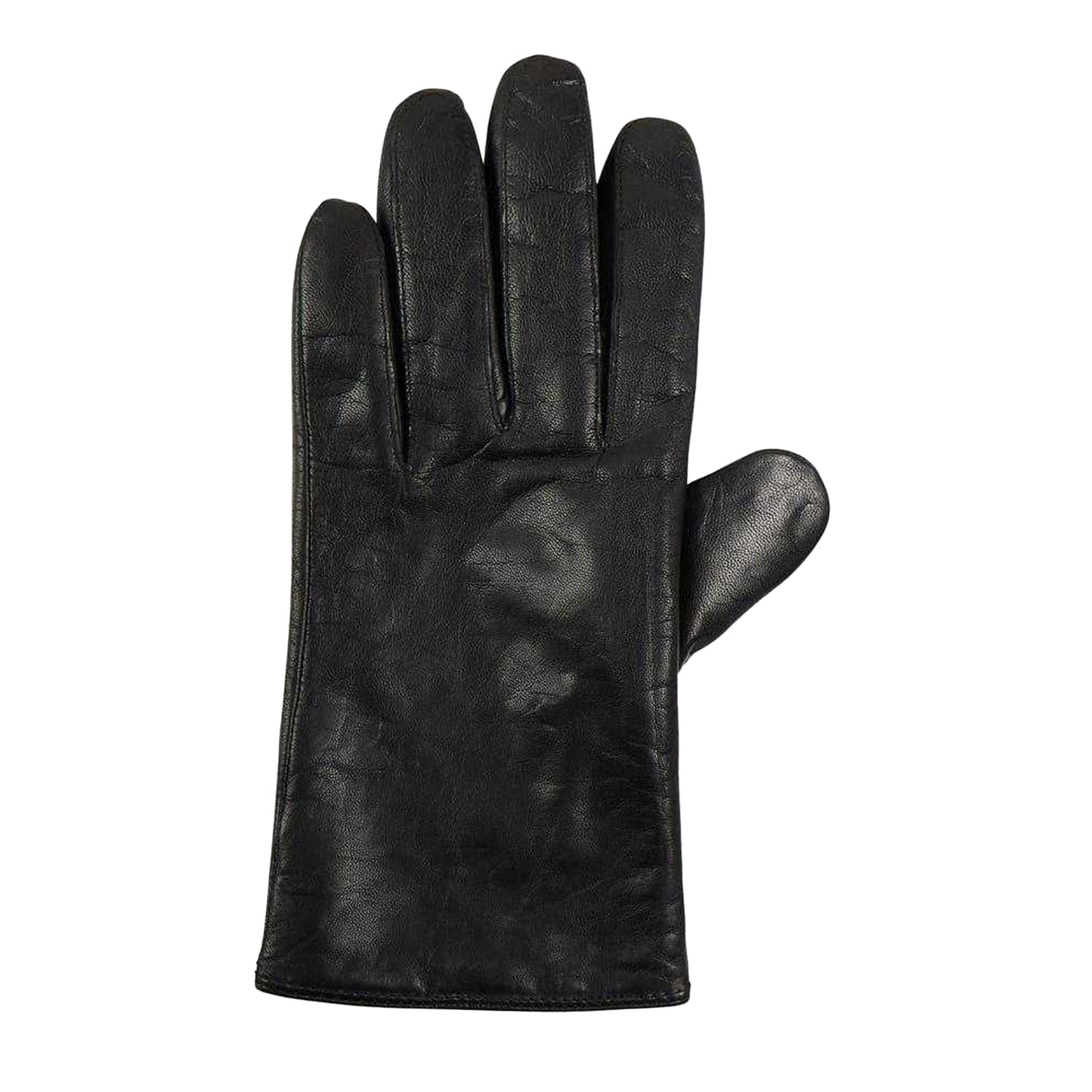 Black - Back - Boss Mens Gioli Lightweight Leather Everyday Gloves