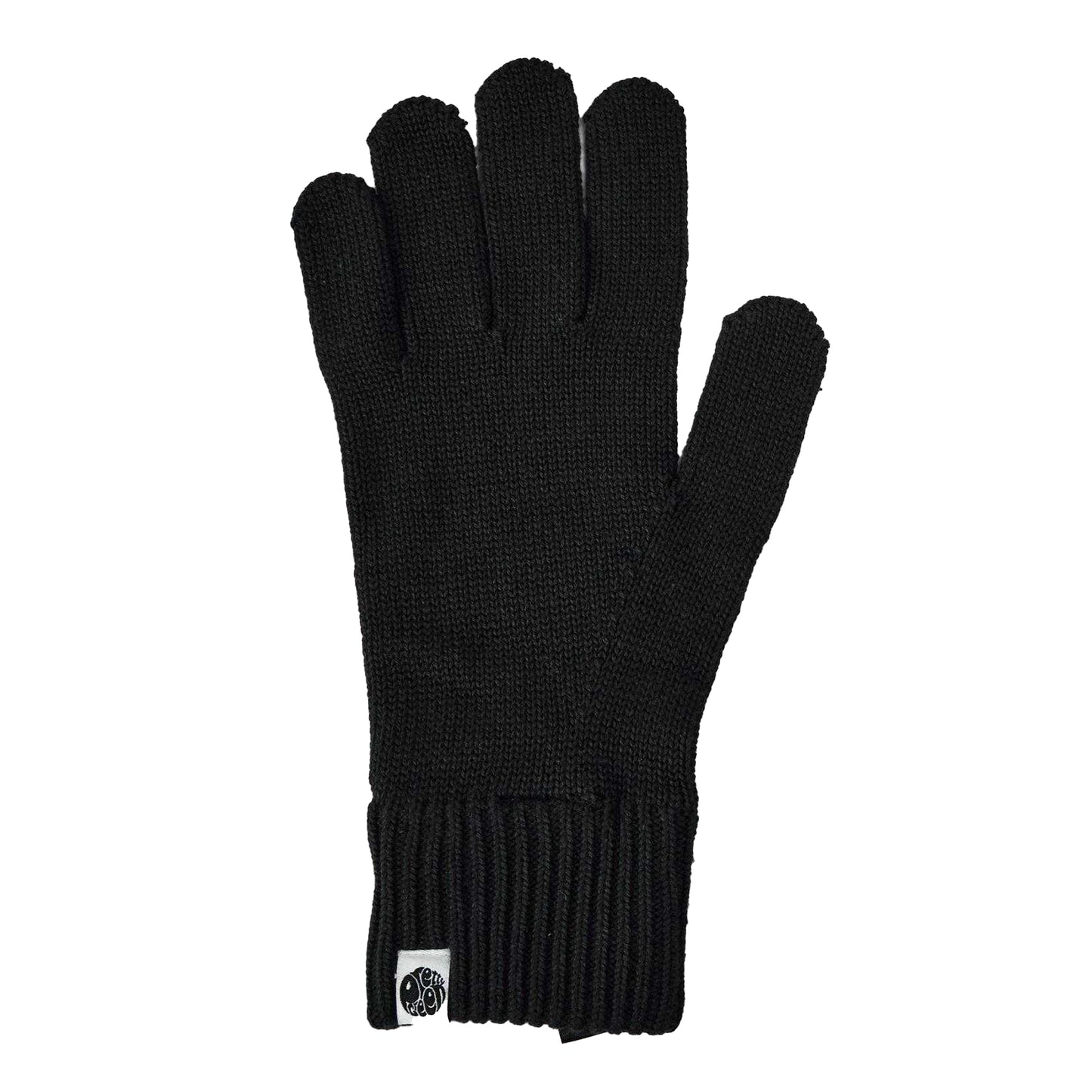 Black - Back - Pretty Green Mens Norbury Thermal Gloves