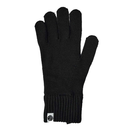 Black - Back - Pretty Green Mens Norbury Thermal Gloves