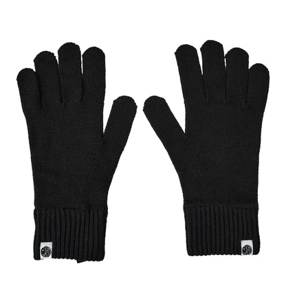 Black - Side - Pretty Green Mens Norbury Thermal Gloves