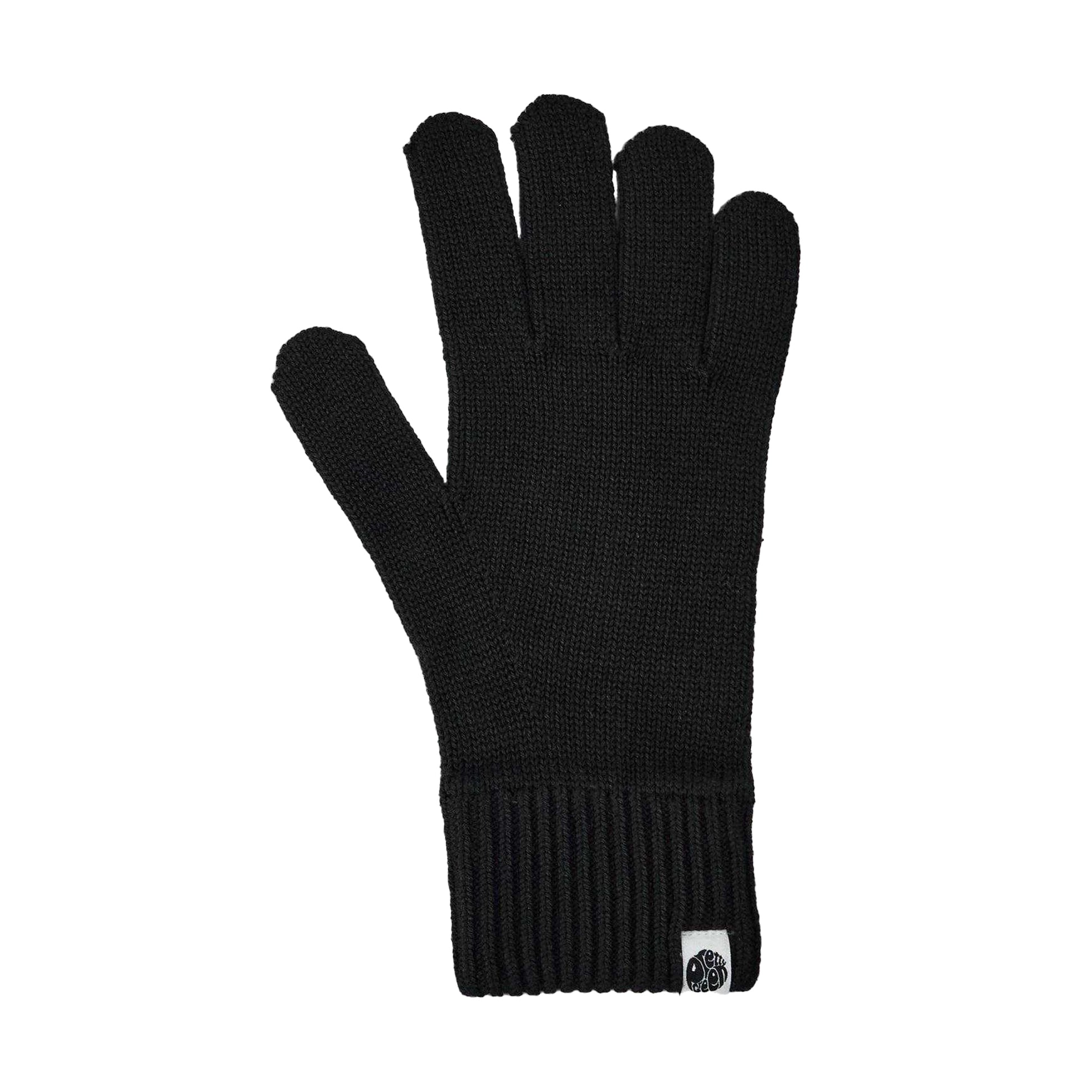 Black - Front - Pretty Green Mens Norbury Thermal Gloves