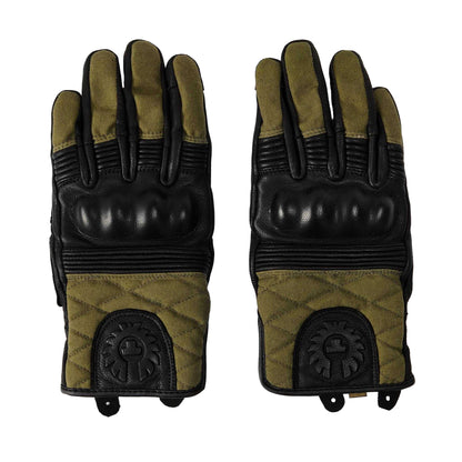 Black-Forest Green - Side - Belstaff Mens Hampstead Leather Gloves