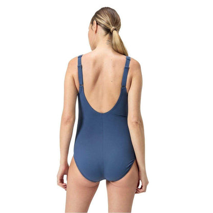 Blue - Back - Speedo Womens-Ladies Maternity One Piece Swimsuit