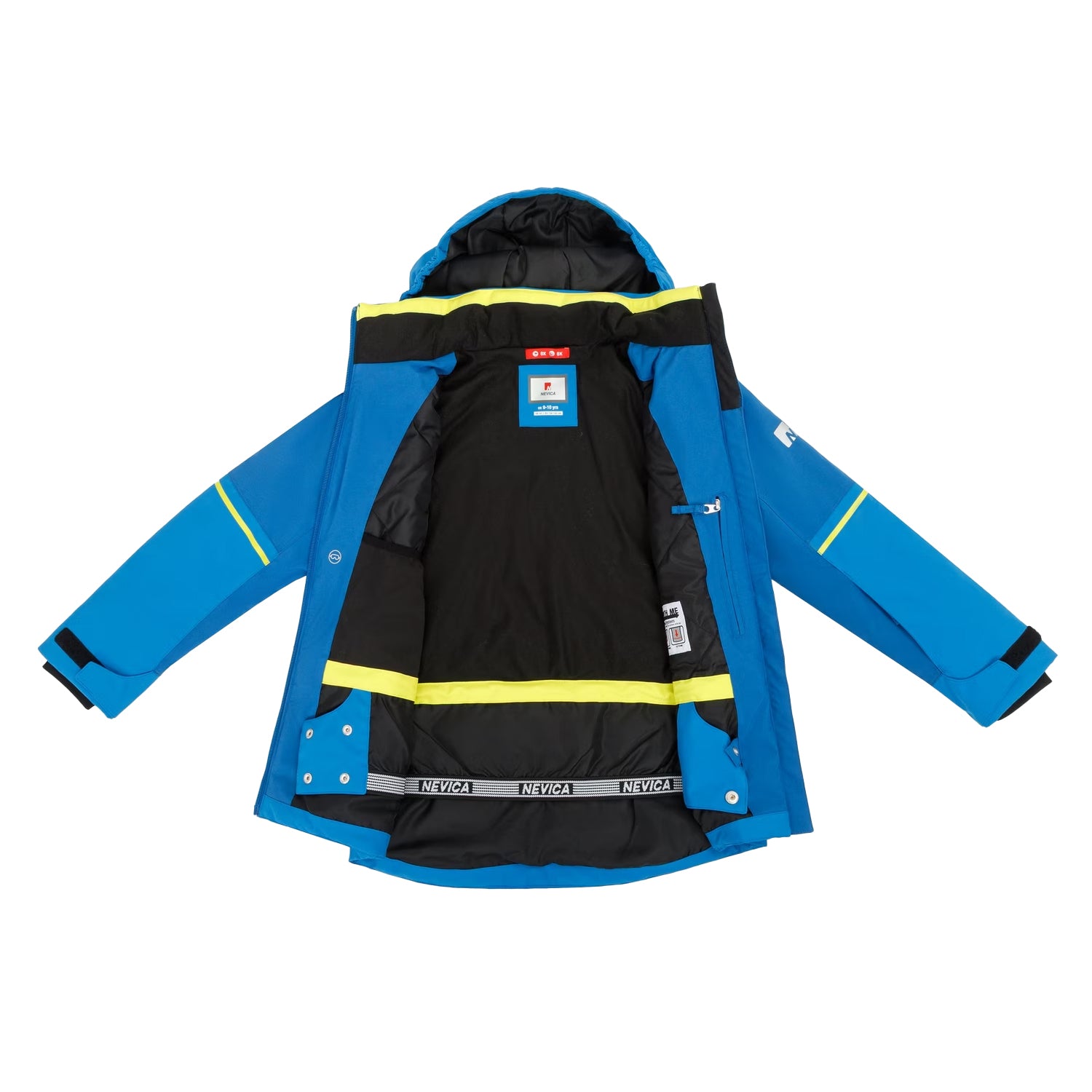 Blue - Side - Nevica Childrens-Kids Meribel Ski Jacket
