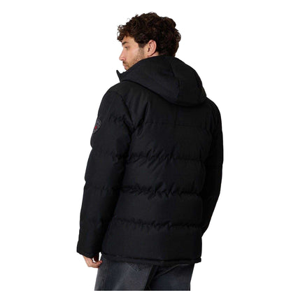 Black - Back - Threadbare Mens Matthew Parka