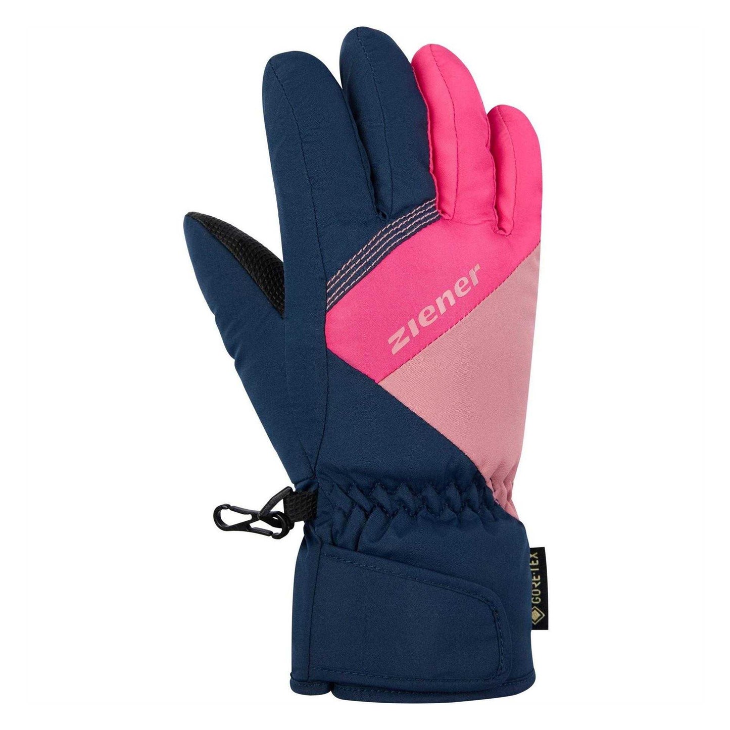 Blue-Pink - Front - Ziener Childrens-Kids 1808 GORE-TEX Ski Gloves