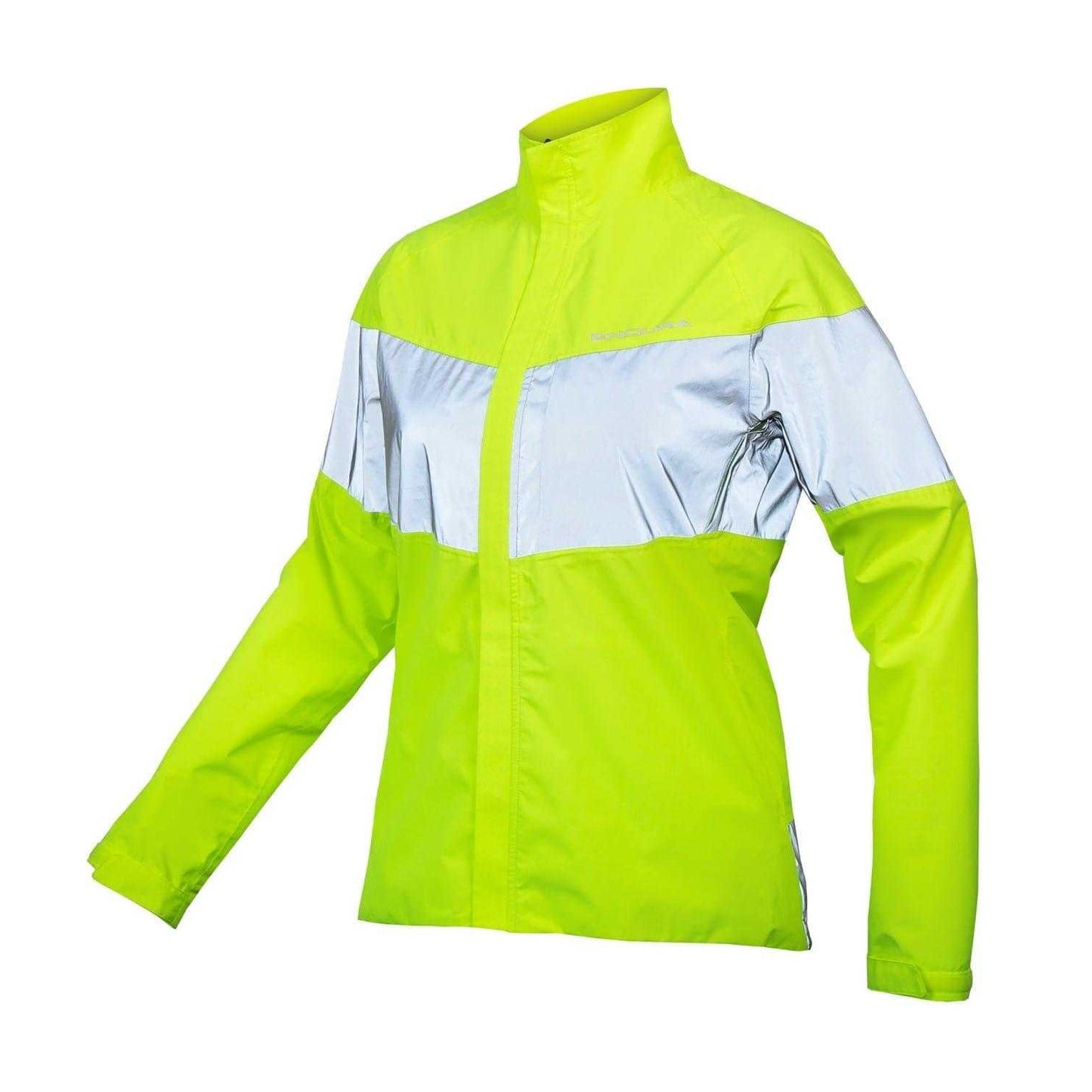 Bright Yellow - Front - Endura Womens-Ladies Colour Block Funnel Neck Jacket
