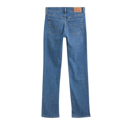 Lapis Blue - Back - Levis Womens-Ladies 314 Denim Straight Jeans