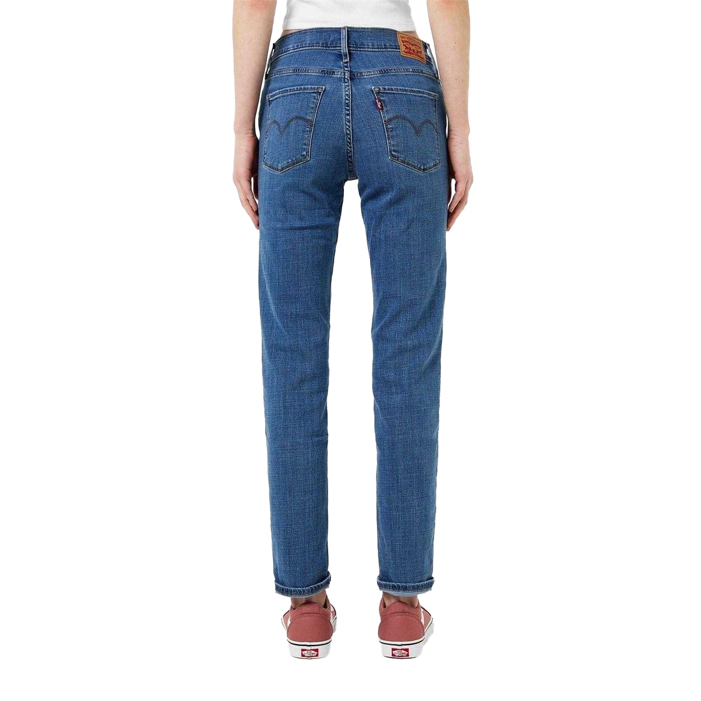 Lapis Gem - Back - Levis Womens-Ladies 314 Denim Straight Jeans