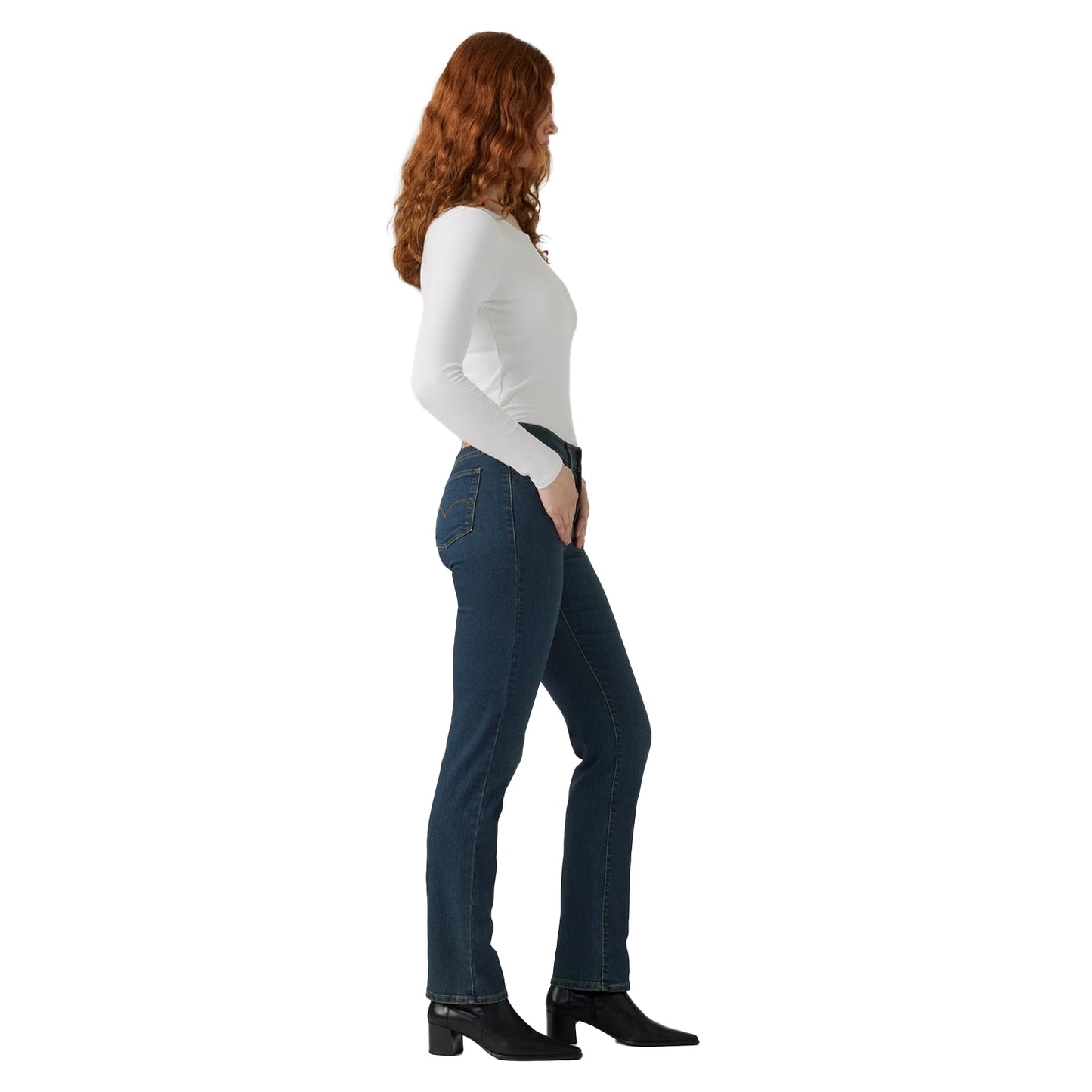 Eternal Dark - Side - Levis Womens-Ladies 314 Denim Straight Jeans