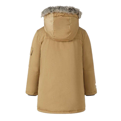 Camel - Back - Minoti Childrens-Kids Faux Fur Parka