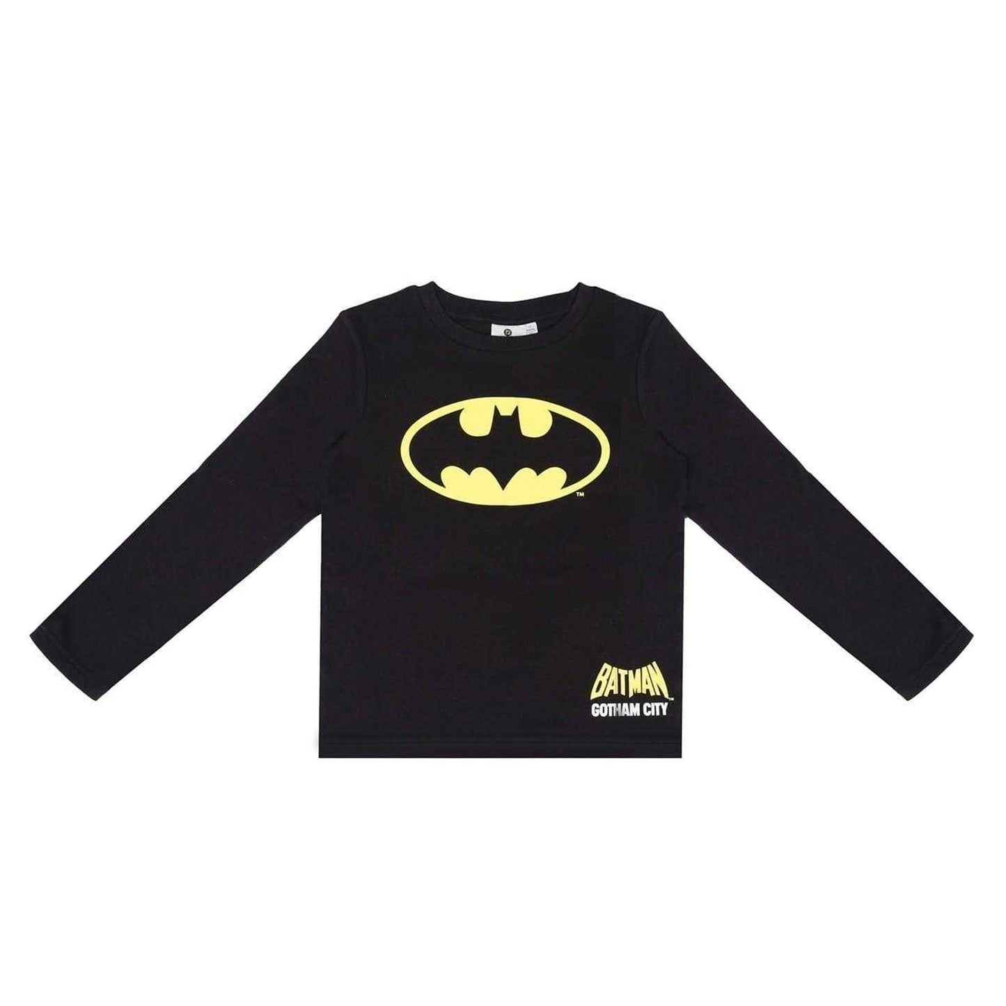 Black-Yellow - Lifestyle - Batman Boys Long Pyjama Set