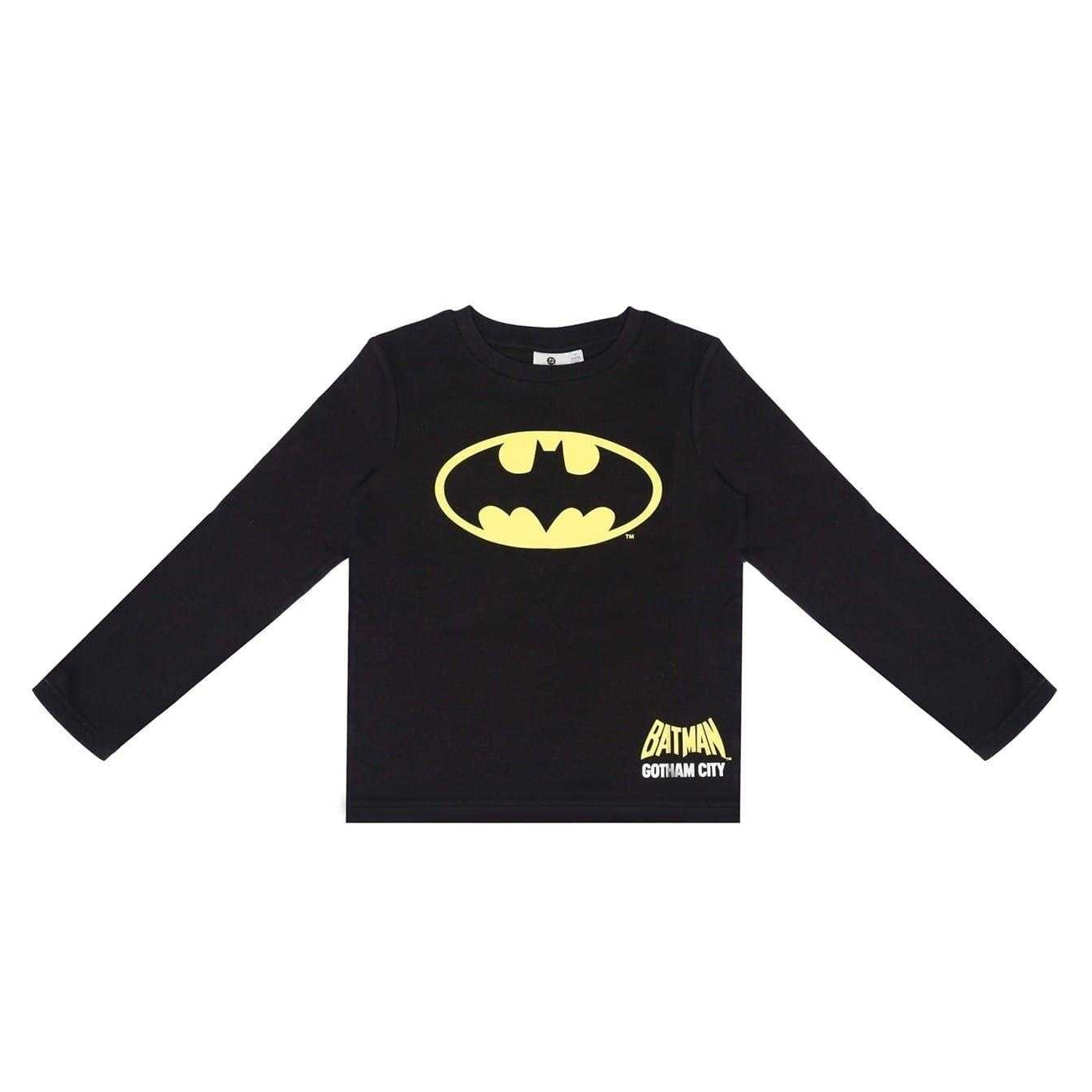 Black-Yellow - Lifestyle - Batman Boys Long Pyjama Set