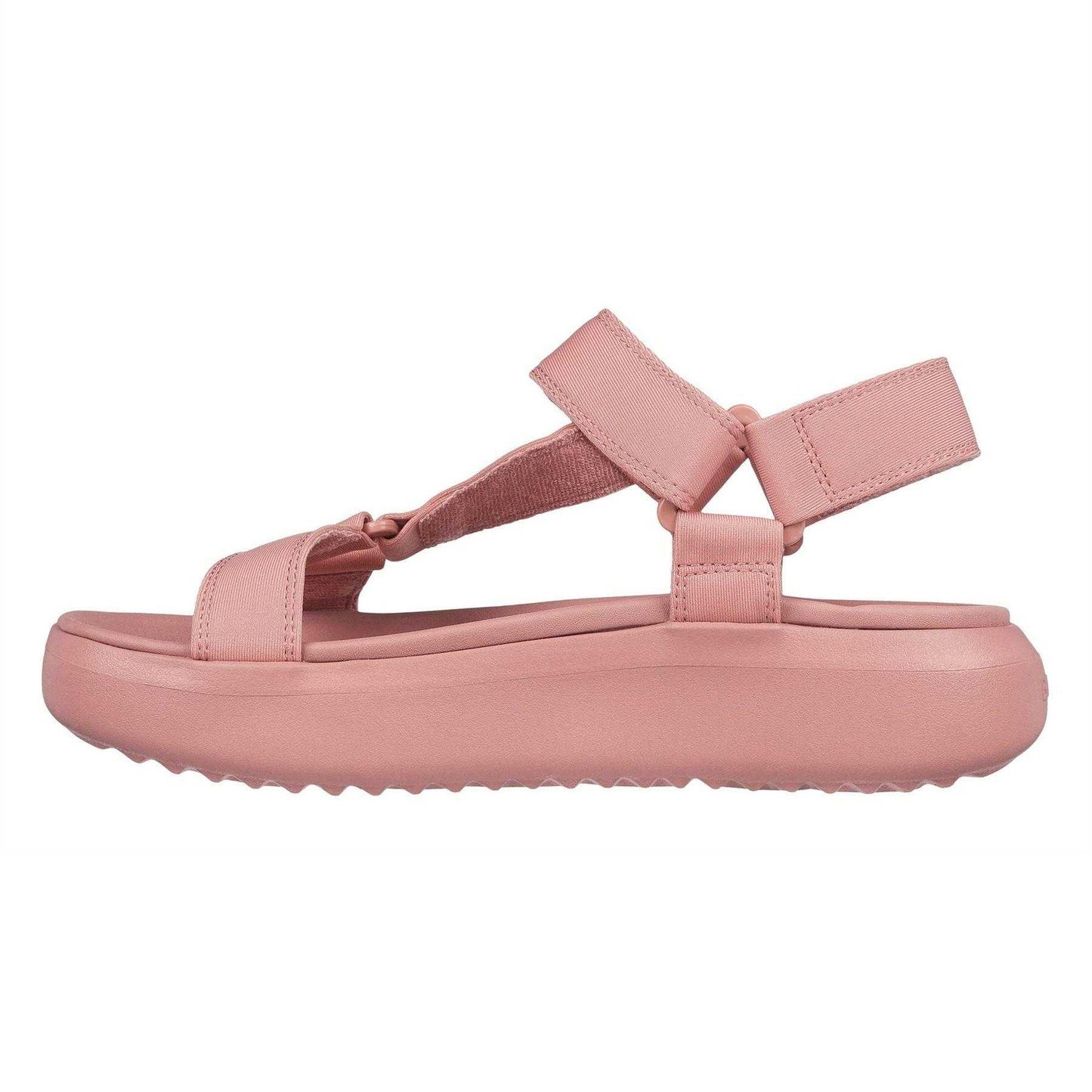 Multicoloured - Back - Skechers Womens-Ladies Pop Ups Platform Sandals