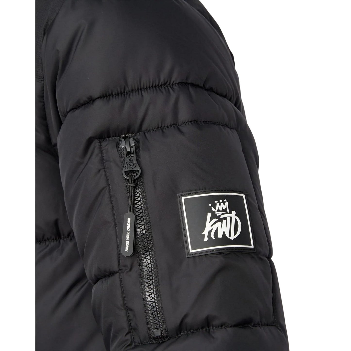 Black - Side - Kings Will Dream Mens Curvlay Parka