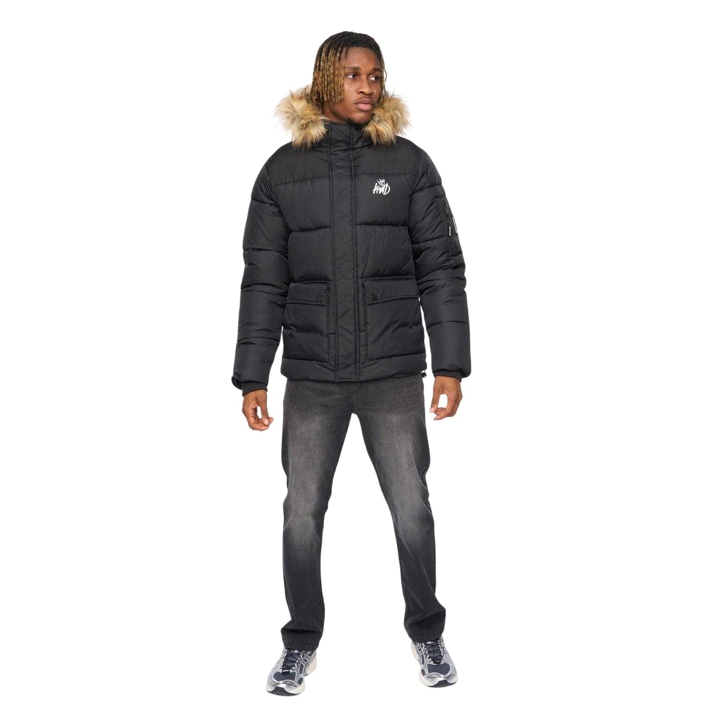 Black - Lifestyle - Kings Will Dream Mens Curvlay Parka