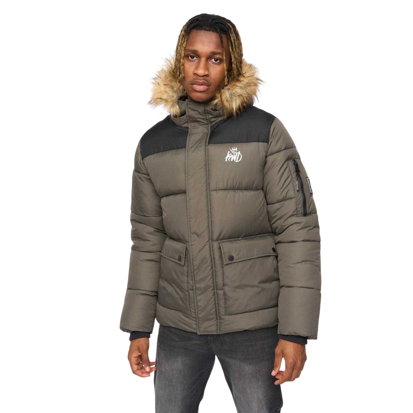 Green - Front - Kings Will Dream Mens Curvlay Parka