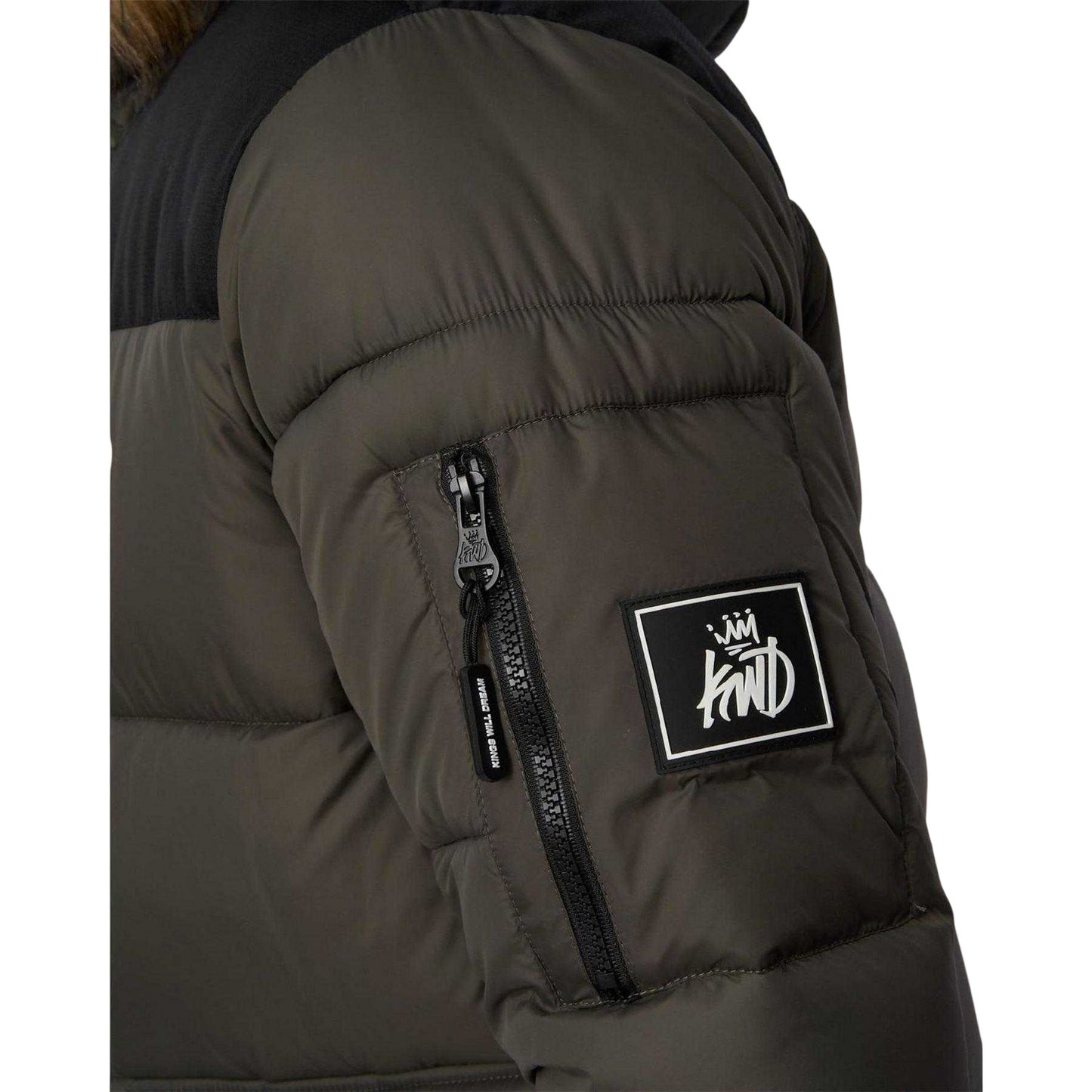 Green - Side - Kings Will Dream Mens Curvlay Parka