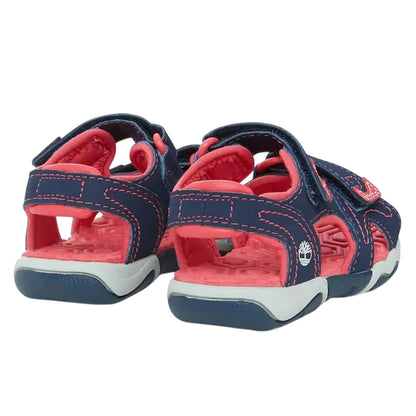 Navy - Back - Timberland Toddler Flat Sandals