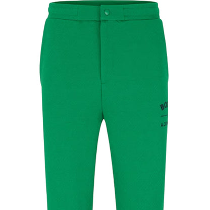 Green - Back - Boss Mens Hover Slim Joggers